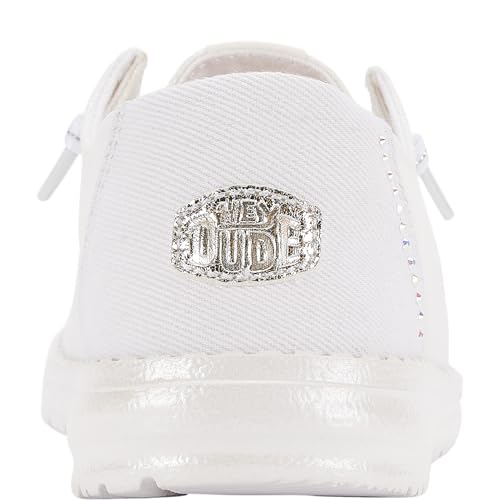 Image of HEYDUDE Women's Wendy Stardust Slip On Loafers | Lightweight Casual Shoes for Travel, Walking & Everyday Style