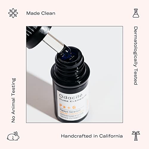 Odacité Brightening Serum Concentrate With Papaya + Geranium For Hyperpigmentation And Glow, Anti-Aging & Dullness - Helps Reduce Look Of Dark Spots & Uneven Skin Tone - .17 Fl. Oz #TOP5