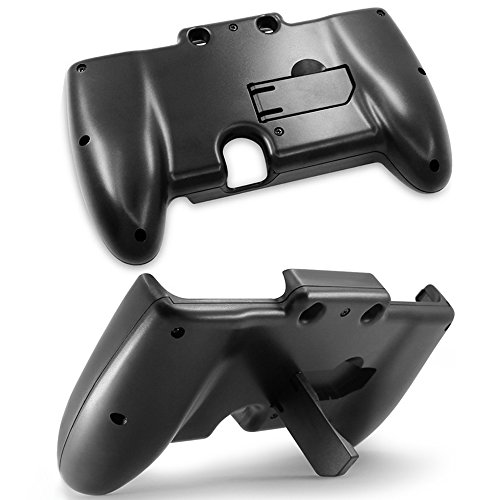 Charging Dock Compatible New 2DS XL with Hand Grip, AFUNTA Charging Station Cradle Stand With Mini USB Cable and Plastic Handle Compatible 2017 2DS LL - Black - Thumbnail 5