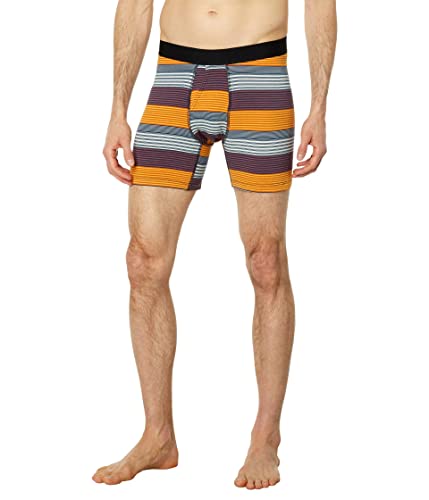 Calzoncillos tipo bóxer Stance Diatonic de algodón premium a rayas color ladrillo