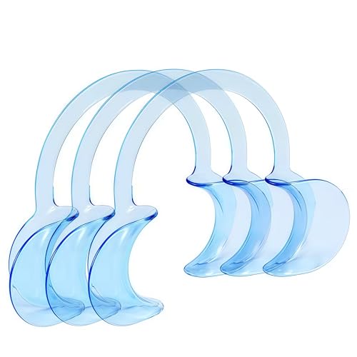 Image of LA MIERE Dental Cheek Retractor C Shape Mouth Opener Size M, Pack of 3, Blue