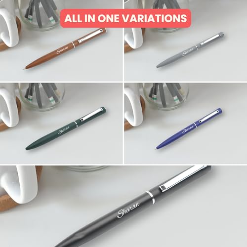 Image of YOUR GIFT STUDIO Personalized Pen with Name Engraved I Metal Classy Customized Roller Ball Pens I Comfortable to Hold & Write I Gift for Men & Women Birthday Corporate Gifting (Brown)