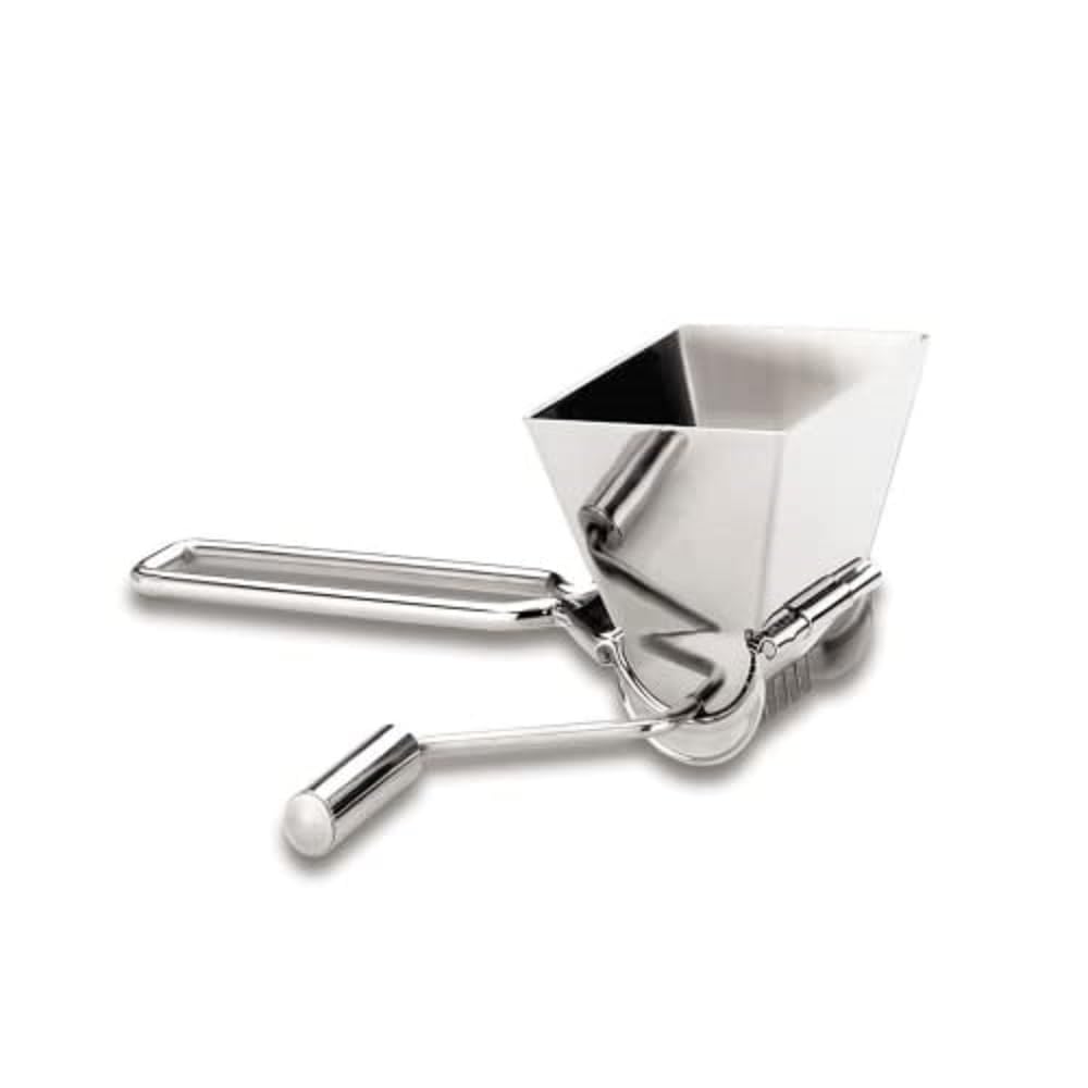 Lacor 60334 - Pica-Perejil a Manivela Acero Inoxidable - Menaje Profesional | En acero inoxidable, para un uso práctico y profesional en cocina; ideal para cocina profesional y uso diario en casa