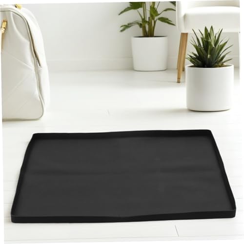Alfombrilla de silicona con bordes elevados para mini nevera, base protectora de suelos 8