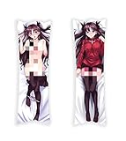 Fate/Stay Night Rin Tohsaka UNC Peach Skin and Two-Way Tricot Pillow Case 150cm x 50cm Body Pillowcase Pillow Cover (59 inch x 19.6 inch) (Peach Skin)