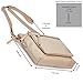 Leather Crossbody Bags for Women Small Soft Genuine Pebbled Sling Shoulder Handbag Crossover Purse with Full Adjustable Strap (Beige Nappa)