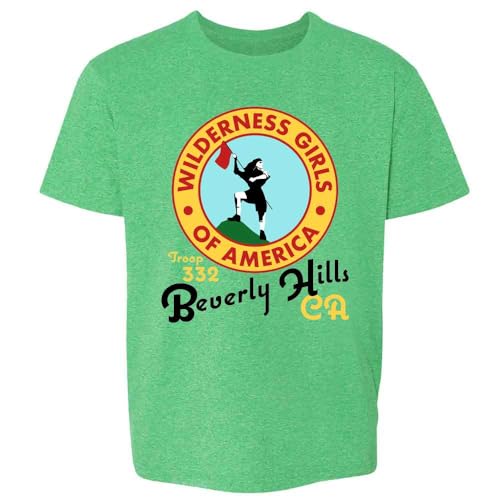 Pop Threads Wilderness Girls Troop 332 Beverly Hills Youth Kids T-Shirt Heather Irish Green M