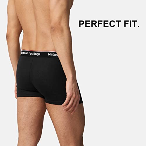 Natural Feelings Men's Underwear For Men's Boxer Briefs Trunks Cotton Underwear Men 6-Pack M #TOP4
