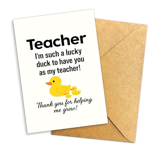 Podagree 搶ӃJ[h I'm a so lucky Duck to have you as my teacher, ^[R[`ւ̊ӃJ[h w̐搶ւ̊ӃJ[h 8x5.3C`