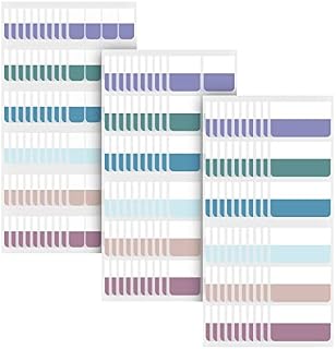 SAVITA 420 PCS Index Tabs, Self Adhesive Page Tabs Cute Writable Reading Sticky Tabs Colored Flag Tabs Page Markers for Books Notes Documents Calendar File Folders Binder Paper