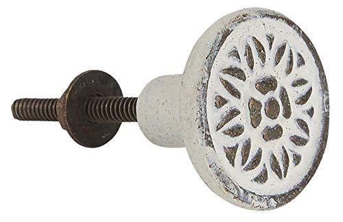 Preisvergleich Produktbild IB Laursen Möbelknopf Gusseisen White Washed Möbelgriff Möbelknauf