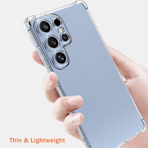Image of for [Samsung S25 Ultra] Case,[Samsung Galaxy S25 Ultra] Phone Back Case Cover Clear Transparent Corners TPU Shock-Absorption Cell Phone Cover for [Samsung S25 Ultra] - Transparent