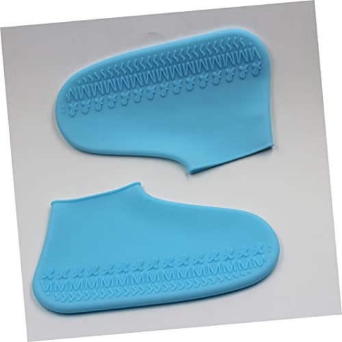 Cubiertas para botas de lluvia SUPVOX, 2 pares, cubre-zapatos antideslizantes para jardín, barro y lluvia, para niños pequeños miniatura 5