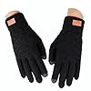 Générique Gants Homme Hiver Femme Tricotés Douces Pour Hommes Chauds Gants Anti Froid Tactiles Thermique Gloves Coupe-Vent Tricot Pour Randonnée Sport Extérieur