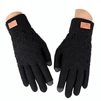 Générique Gants Homme Hiver Femme Tricotés Douces Pour Hommes Chauds Gants Anti Froid Tactiles Thermique Gloves Coupe-Vent Tricot Pour Randonnée Sport Extérieur