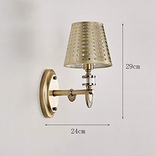 Lampe murale simple E14 luminaire métallique pour couloir - 7