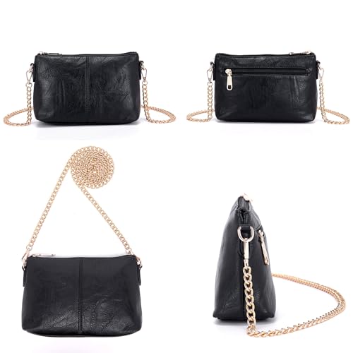 Image of Qiyuer 13 inch Women Spacious Soft PU Handbag Hobo Bag Purse Wallet Set 4pcs | Large, Dual-use Crossbody & Shoulder Bag, Multi-pocket, Divided Compartments, Fits Tablet, Versatile for Daily & Work