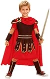 Gorkonpy Knight Costume Kids Boys Roman Soldier Gladiator Costume Halloween Party Dress Up (8-9 Years)