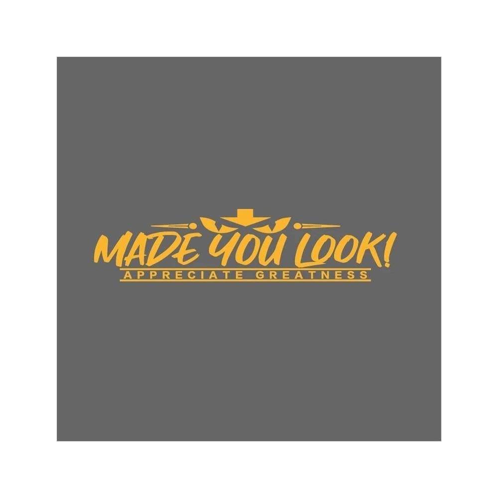 Auto Accessory Rear Window Car Decal Windshield Sticker Banner Rocker Side Back Window(Yellow,L)