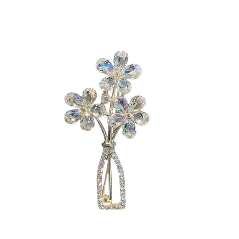 carl vinson Women's Tulip Brooch Pin Anti Collar Buckle Jacket Corsage Accessory-picture-2