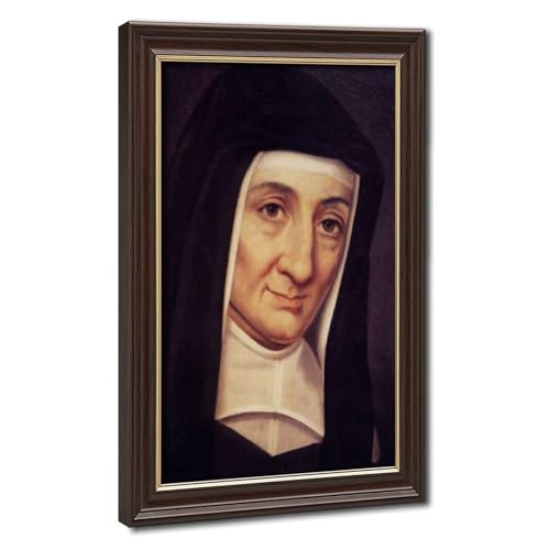 Impression sur toile Saint Louise de Marillac avec cadre premium 20x30