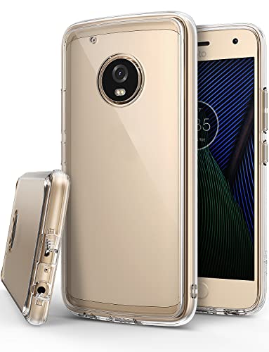 Ringke Fusion Compatible with Motorola Moto G5 Plus Case Crystal Clear PC Back TPU Bumper Case Drop Protection, Shock Absorption Technology - Clear
