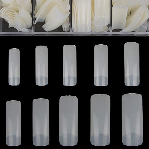 500pcs Nail Tips Acrylic Natural Nails, Natural Long
