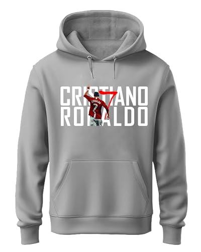 Image of Khakey Boys Hoodie - Stylish Printed Sweatshirt with Cristiano Ronaldo Design | Casual Wear for Kids & Teens