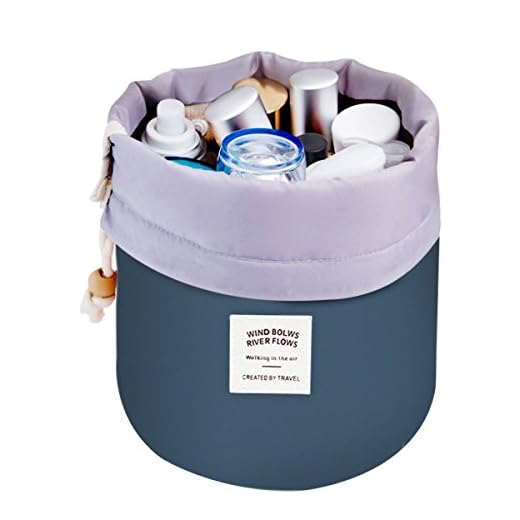 Mermaid Travel Cosmetic Bags Make up Bag Organizer Men Women Hanging Toiletry Bags Wash Bags Large Capacity Drawstring Makeup Bag Blue + Small Pouch + Clear PVC Brush Bag (blue)