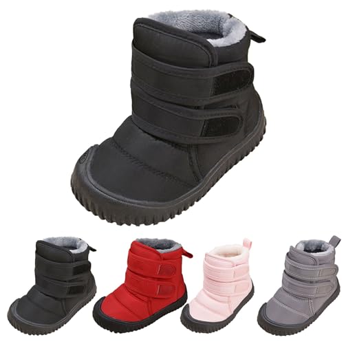 Girls Boys Warm F𝘂r Lined Winter Snow Boots Water𝗽roof Outdoor Ankle Booties Comfortable Shoes Tall Boots for Girls4