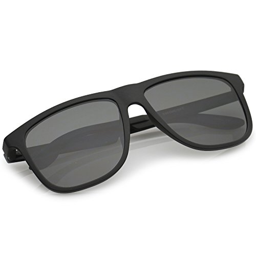 zeroUV - Lifestyle Rubberized Matte Finish Flat Top Square Sunglasses 55mm4