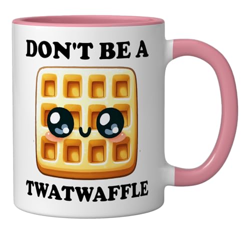 Taza de Cerámica 11 Onzas Dos Tonos Rosa y Blanco miniatura 2