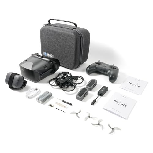 BETAFPV Aquila20 HD FPV Kit with Aquila20 HD Whoop LiteRadio 4 SE Radio Transmitter VR04 HD Goggles Built-in HD Digital VTX P1, Supported 3 Modes 2S Power...