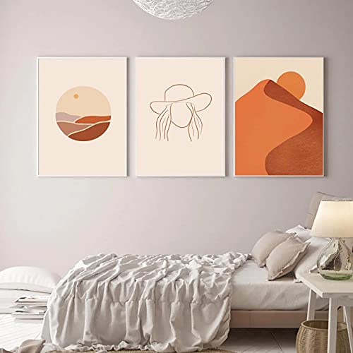 Affiches salon Morandi 50x70cm lot de 3 peintures sur toile sans cadre