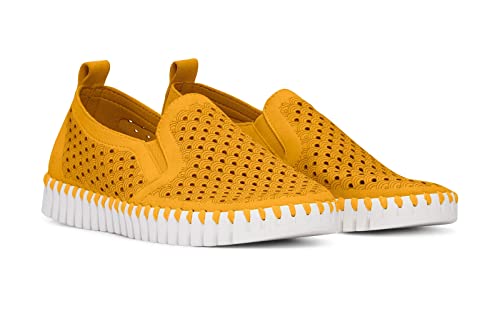 Image of Ilse Jacobsen HORNBAEK Women's Tulip Slip-On Flat | Elastic Side Panels | Lightweight Flexible Comfort.