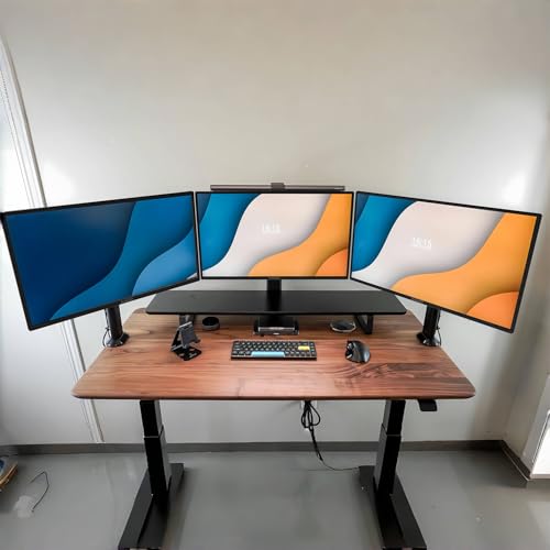 Image of Kado 3-Pack Trio 22 inch Flat Screen 1920x1080 75Hz FHD Computer Monitor | Triple Monitor Setup HDMI Office Gaming Hybrid, VESA Wall Mount Arm Mount Built-in Speakers, Panoramic Display Multi-tasking