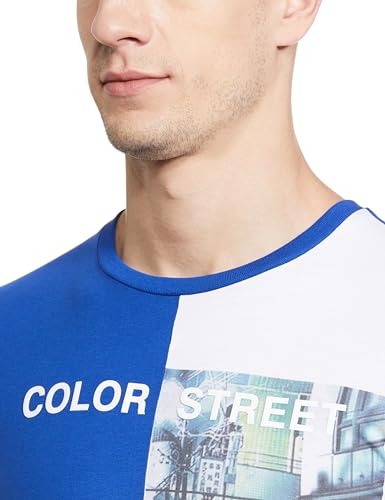 Image of UNITED COLORS OF BENETTON Men's Cotton Solid Regular Fit T-Shirt