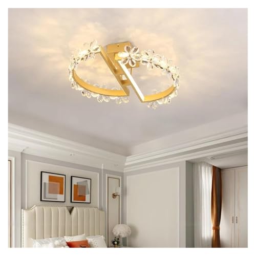 Lustre nordique en cristal LED pour un éclairage de salon doux