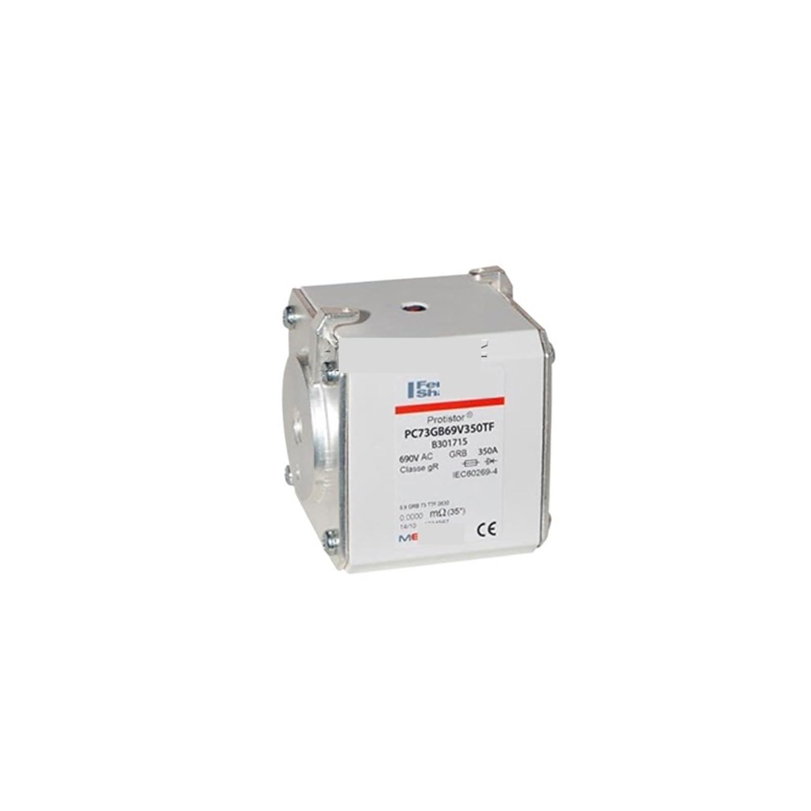 Fusible PC73GB69V350TF Mersen pour protection industrielle haute tension