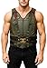 NM-Fashions Mens VEST Military Knight Costume Faux Leather Cosplay for Adult, XX-Large