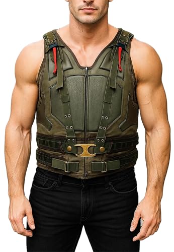 NM-Fashions Bane Vest Adult Mens Costume Knight Rises Military Tom Hardy Costume Cosplay Large