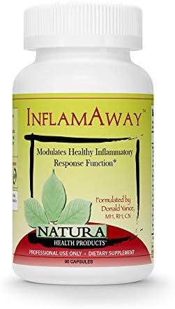 Natura Health Products - InflamAway Healthy Inflammatory Response Support Supplement - Natural Potent Herbal Relief with 30% AKBA Boswellia Serrata and Bioperine Black Pepper - 90 Capsules