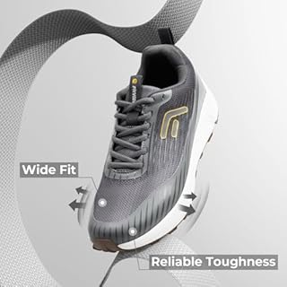 FitVille Men Trail Running Shoes Wide Shoes for Men, Mountain Trail Runner Sneakers, Cushion Walking, Jogging, Plantar Fasciitis, Size 11 Wide Grey
