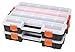 HDX 320034 Interlocking Black Small Parts Organizer for Fasteners and Crafts w/ Removable Dividers (2 Pack)