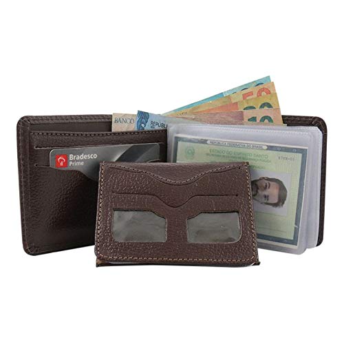 Carteira de Couro Masculina Mais Porta Cartões