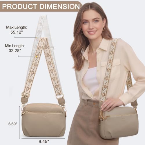 Image of Crossbody Bag for Women Vegan Leather Handbag Purse Anti Theft RFID