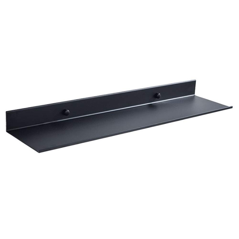 AJINGELA Wall Mounted Floating Metal Shelves Ledge,Black Bathroom Shelf Wall Mount Shelving Space Saving Rustproof Extra Strong Floating Shelves Storage Rack(15cm) — image 1
