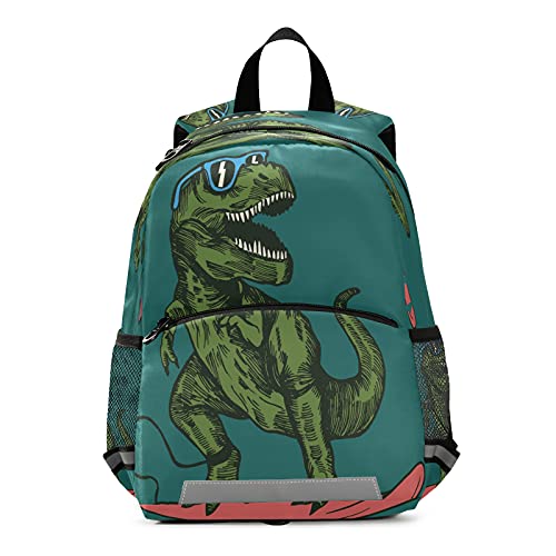 Mochila infantil divertida de dinossauros para escola de jardim de infância para meninos e meninas, Cor 2, tamanho �nico