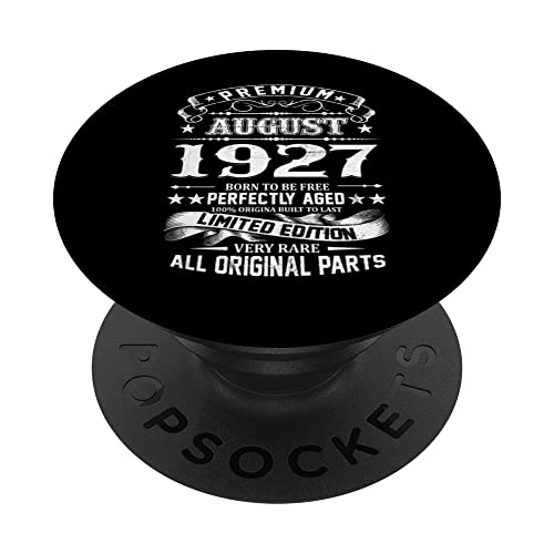 Agosto de 1927 96 edición limitada regalos de cumpleaños 96 PopSockets PopGrip Intercambiable