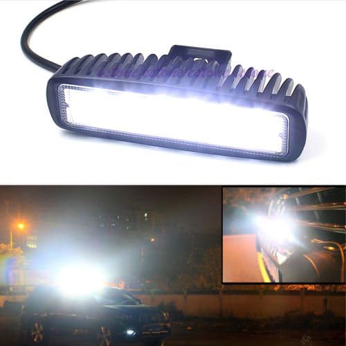 Pair 6" Inches Cree LED Universal Fit Fog Driving Light Bar ATV Bike Jeep Truck GP Xtreme